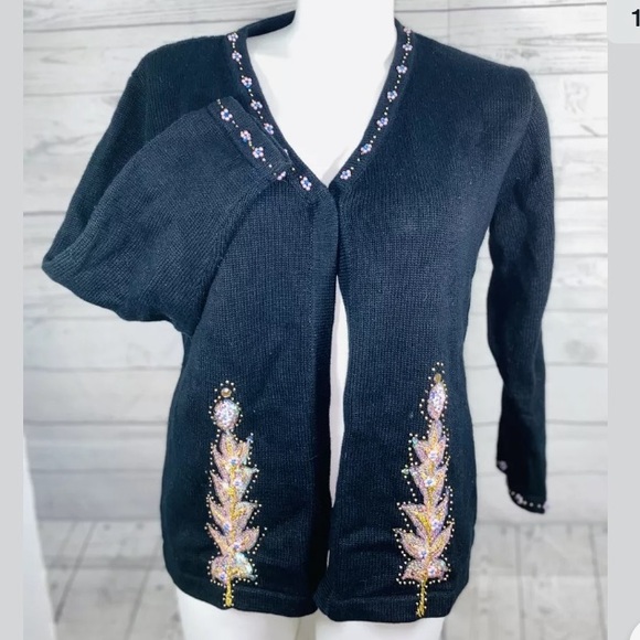 STORYBOOK KNITS SWEATER Cardigan Sequins - Picture 1 of 8